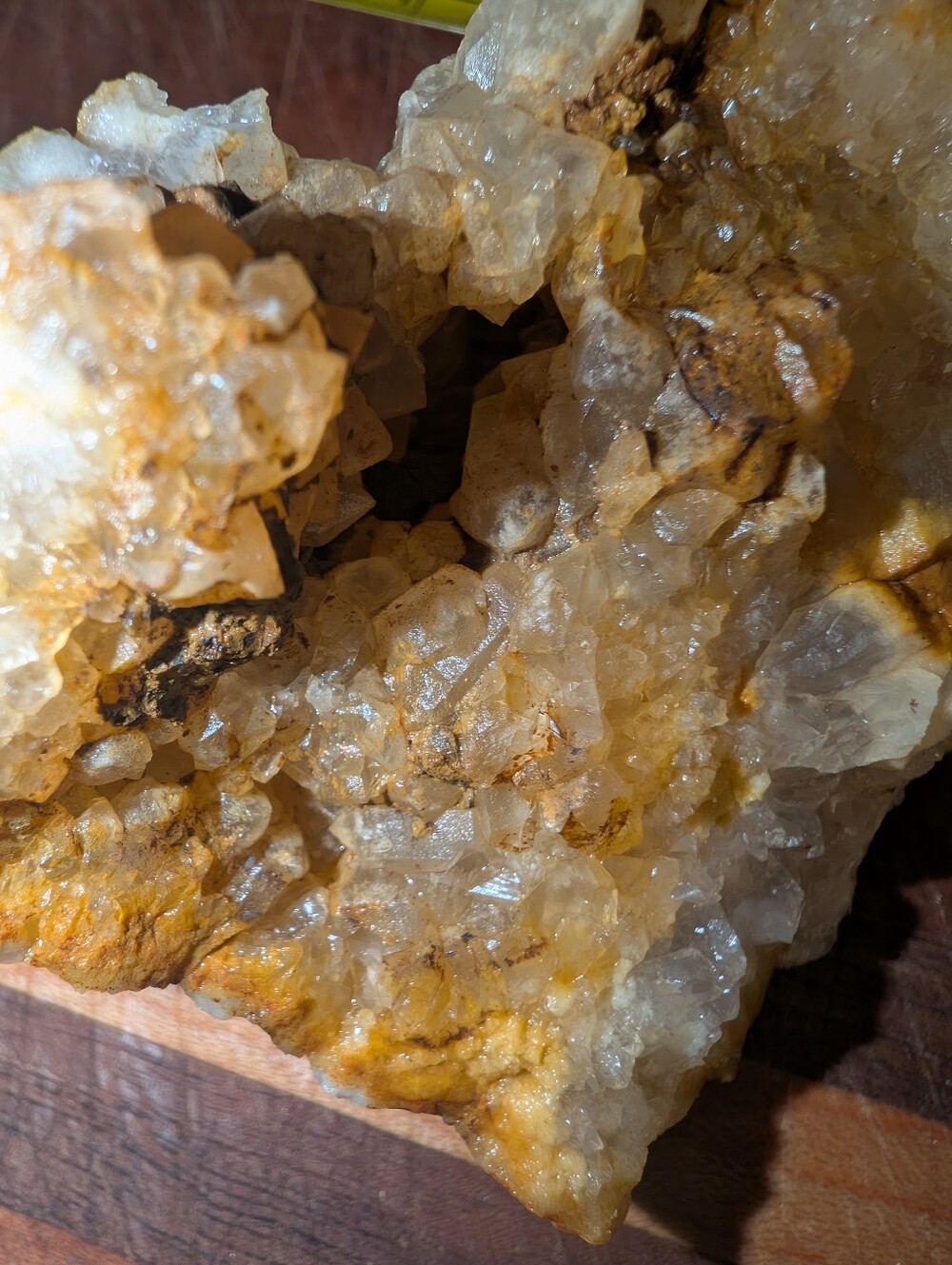 Natural Kentucky Quartz Geode – Cracked Open into 3 Pieces – Sparkling - Picture 14 of 16